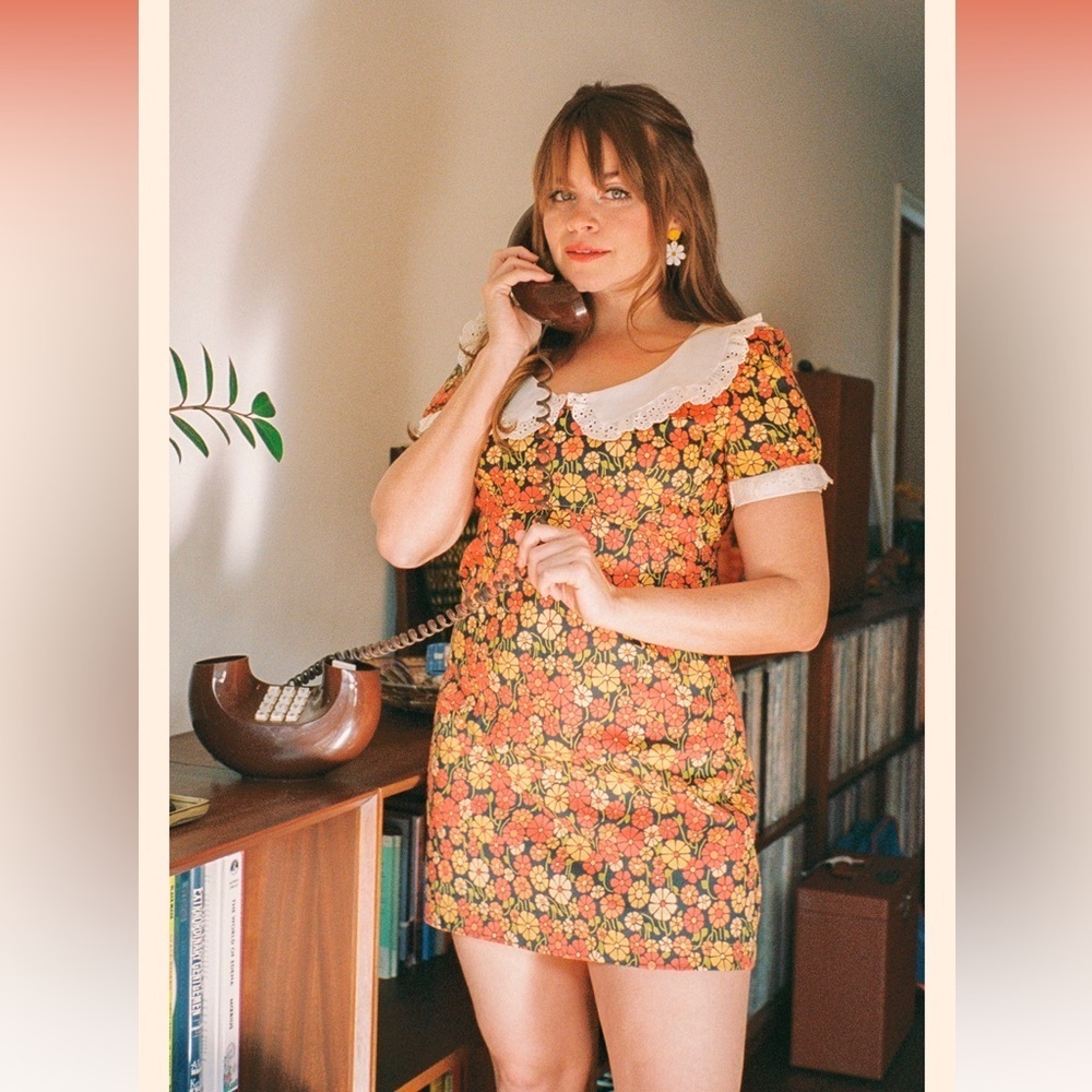 Miracle Eye Marigold Dolly Mini-Dress